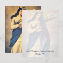 Tarjeta Inspiradora de Santa Filomena