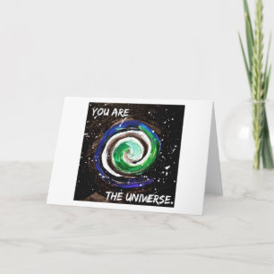 Tarjeta inspiradora - Eres el universo