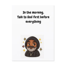Tarjeta Inspiradora "Habla con Dios Primero"