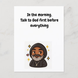 Tarjeta Inspiradora "Habla con Dios Primero"