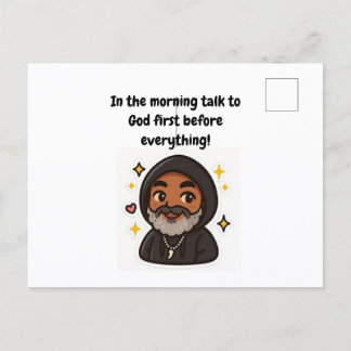 Tarjeta Inspiradora "Habla con Dios Primero"