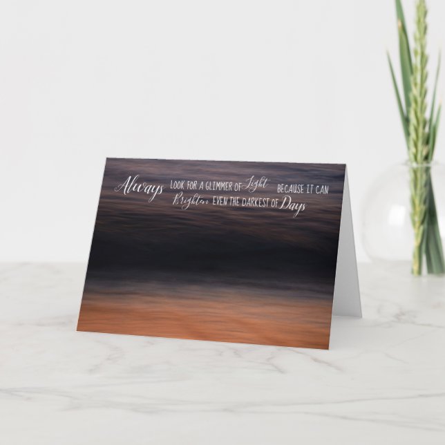 Tarjeta inspiradora para incentivar o motivar (Anverso)