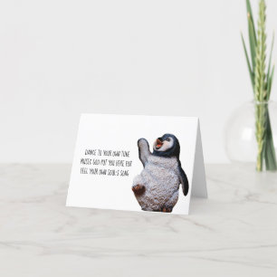 Tarjeta inspiradora - Penguin Haiku