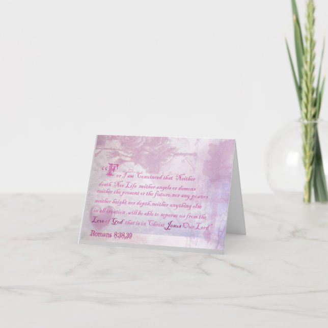 Tarjeta Inspiradora Romns 8:28 (Anverso)