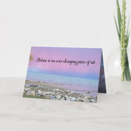 Tarjeta Inspiradora "siempre cambiando el arte"