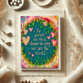 Tarjeta Inspirando A La Gente Que Conocemos Citando Inespi