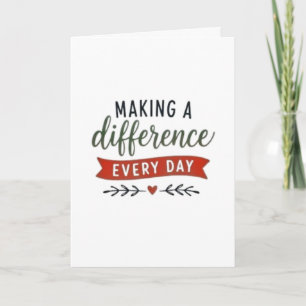 Tarjeta Inspirando Diferencia Cada Día