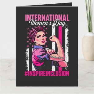Tarjeta Inspirar Inclusión 8 Marzo Internacional