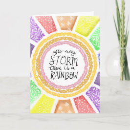 Tarjeta Inspirational Quote – “After Every Storm there is 