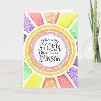 Tarjeta Inspirational Quote – “After Every Storm there is 