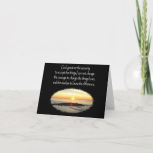 TARJETA INSPIRE EL DISEÑO DE PRAYER DE SERENITY SUNRISE