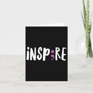 Tarjeta Inspire Semicolón: Proyecto de sensibilización sob