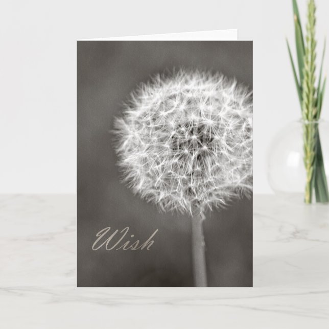 Tarjeta Inspired Wish Dandelion (Anverso)