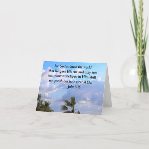 TARJETA INSPIRING JOHN 3:16 FOTO