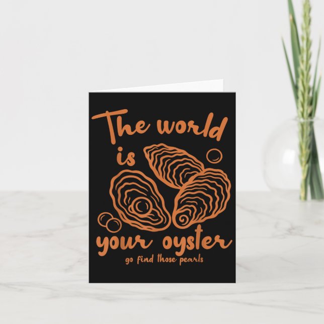 Tarjeta Insred Motivation Ocean The World Is That Your Oys (Anverso)