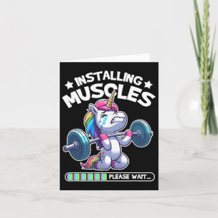 Tarjeta Instalación De Músculos Por Favor Espere A La Cons