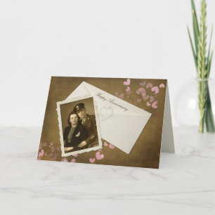 Tarjeta Instantánea del aniversario y sobre