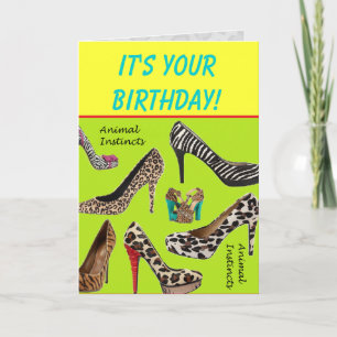 Tarjeta Instintos animales - Feliz cumpleaños
