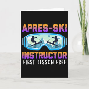 Tarjeta Instructor de Après-ski Primera Lección Gratis Div