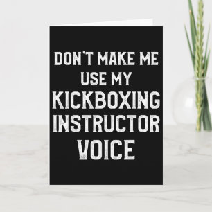Tarjeta Instructor de Kickboxing Entrenamiento de Kick Box