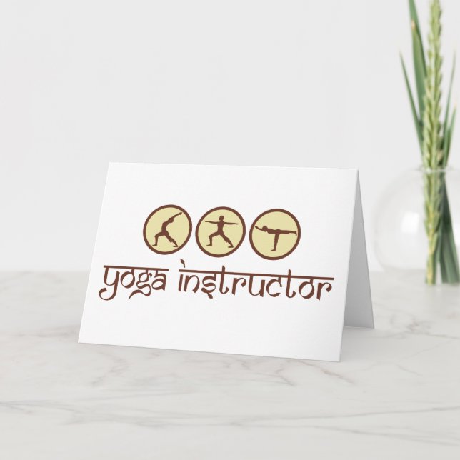 Tarjeta Instructor de la yoga (Anverso)