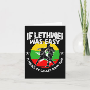 Tarjeta Instructor de Lethwei Boxeador Birmano en Boxer Le