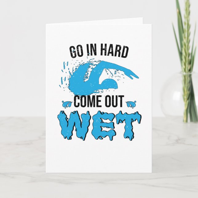 Tarjeta Instructor De Natación Club De Natación Agua (Anverso)