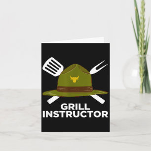 Tarjeta Instructor de parrilla divertido maestro de la par