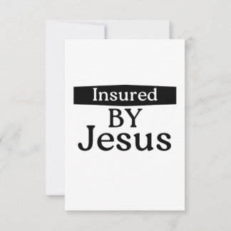 Tarjeta Insured By Jesus Christian Faith Encouragement