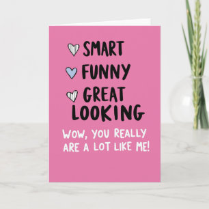 Tarjeta Inteligente Divertida y Guapa Como Yo