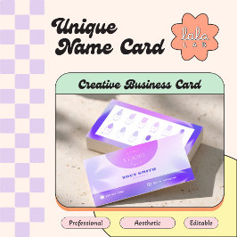 Tarjeta inteligente gradiente púrpura para técnico