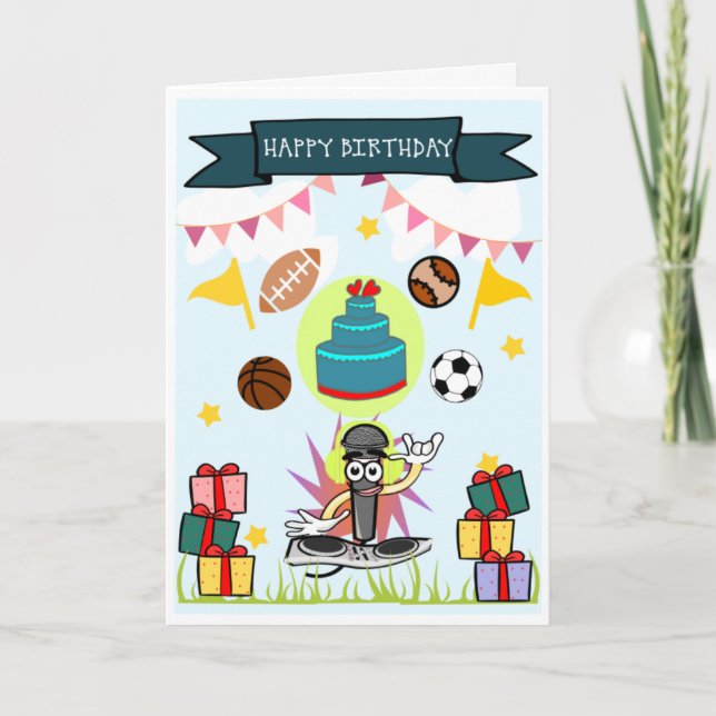 Tarjeta interactiva de cumpleaños para niños (Anverso)