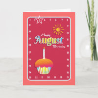 Interactivo "movimiento cumpleaños de AGOSTO de la