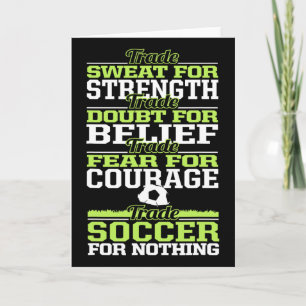Tarjeta Intercambiar Fútbol Por Nada Inspirador 