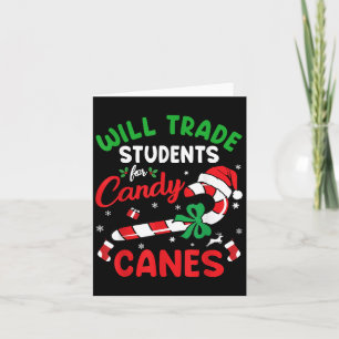 Tarjeta Intercambiará Estudiantes Por Caramelos De Navidad