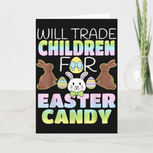 Tarjeta Intercambiará Niños Por Dulces De Pascua Lindos Pa