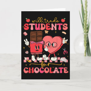 Tarjeta Intercambiaré Estudiantes Por Chocolate Profesor V
