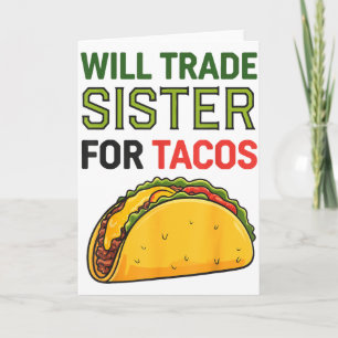 Tarjeta Intercambiaré Hermana Por Tacos Cinco De Mayo Dive