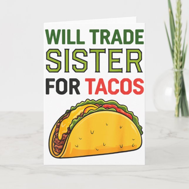 Tarjeta Intercambiaré Hermana Por Tacos Cinco De Mayo Dive (Anverso)