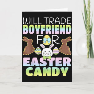 Tarjeta Intercambiaré Novio Por Dulces De Pascua Divertida