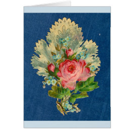 Tarjeta - interior del poema del amor (Victorian,