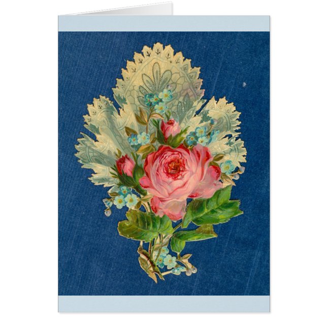 Tarjeta - interior del poema del amor (Victorian, (Frente)