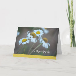 Tarjeta Interior Tarjeta-En blanco de la condolencia de la