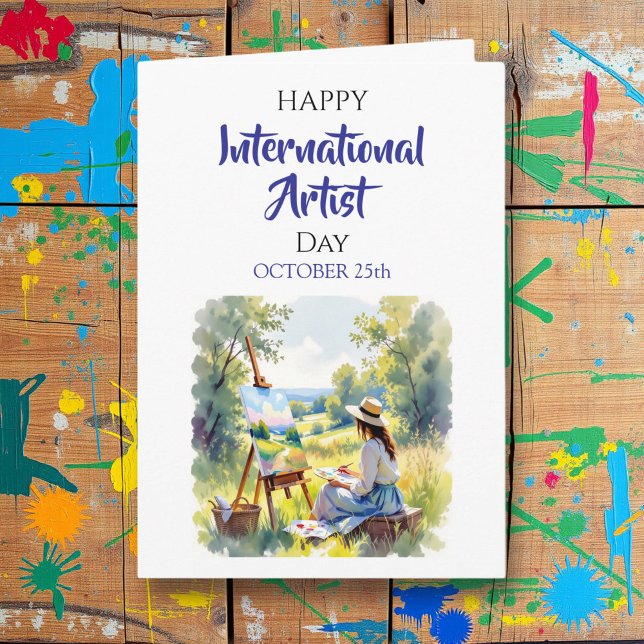 Tarjeta International Artist Day | October 25th (Subido por el creador)