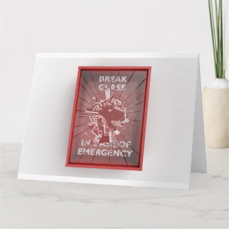 Tarjeta Interrumpir En Funda De La Caja Roja De Emergencia