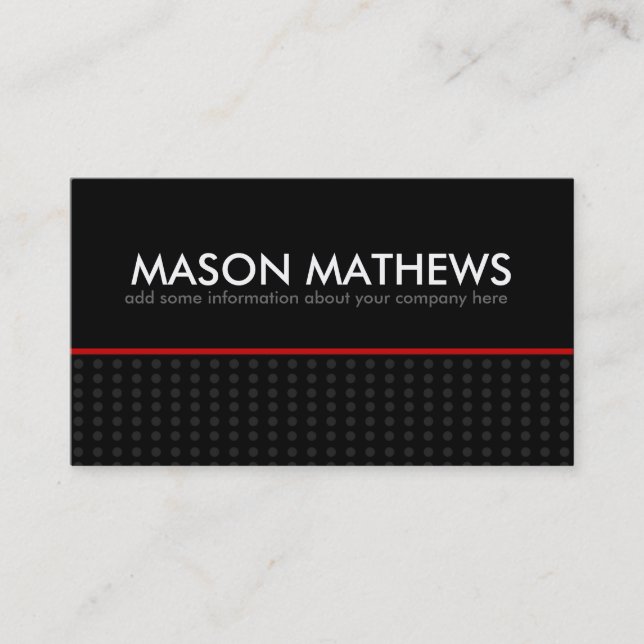 Tarjeta intrépida del perfil (Anverso)