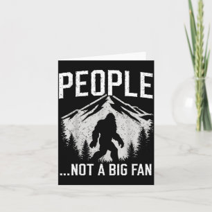 Tarjeta Introvertido Divertido Gente de Bigfoot No Soy un 