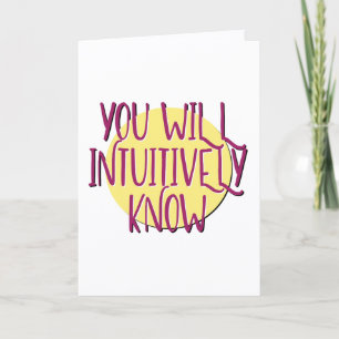 Tarjeta Intuitivamente conocerás el aniversario del lema d