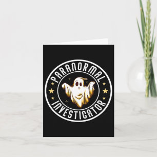 Tarjeta Investigador Paranormal Cazador de Fantasmas Caza