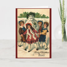 Invierno de invierno navideño vintage